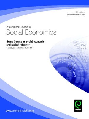 cover image of International Journal of Social Economics, Volume 36, Issue 4